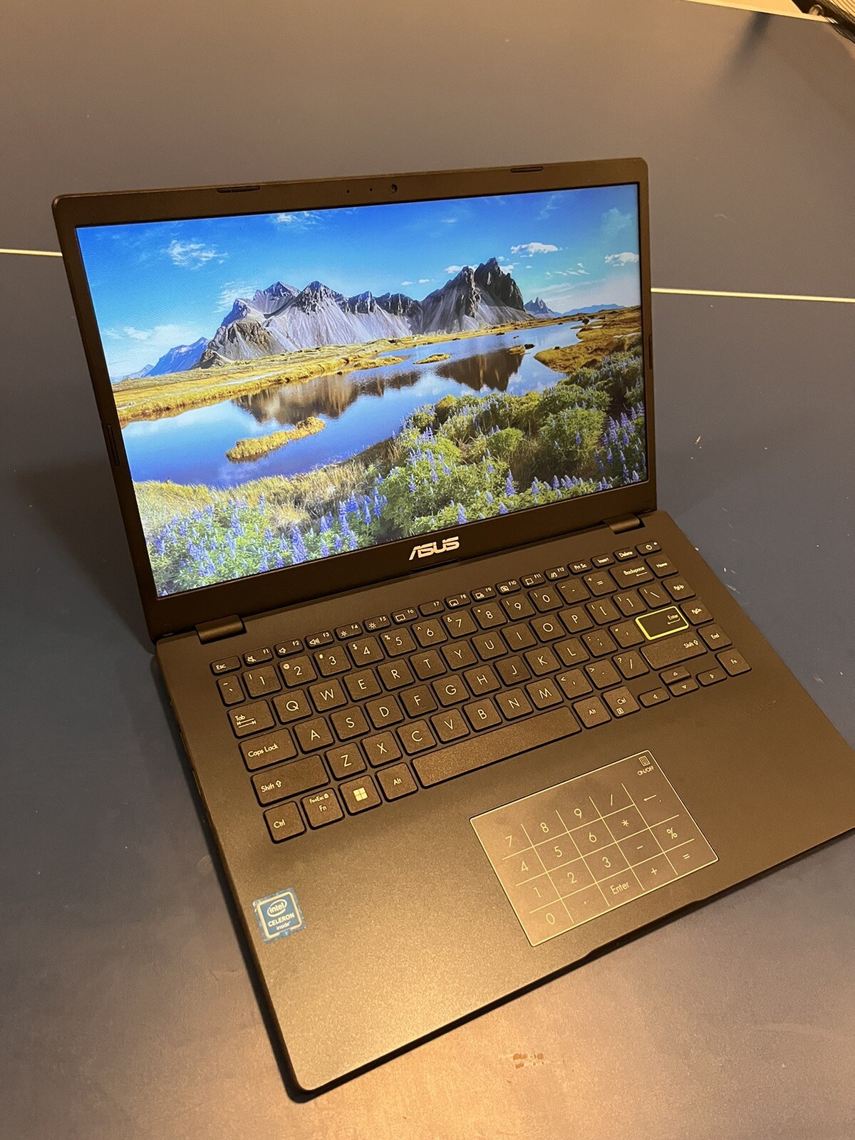 New Laptop ASUS L410, 4 GB RAM, 64 GB Storage Ultra Thin Foldable Black Design