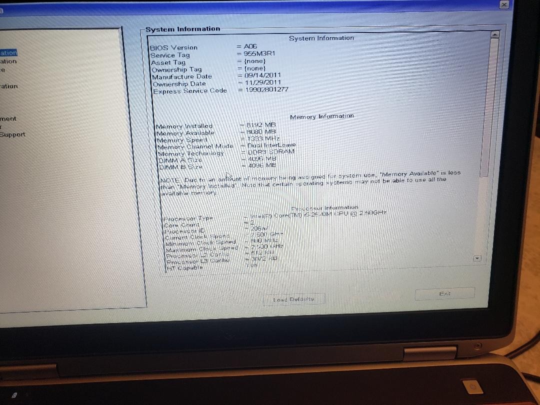 Lot of ( 2 ) Dell 15.6″E6520 i5-2520M 2.50GHz 8GB, NO Adapter, HDD ,Battery