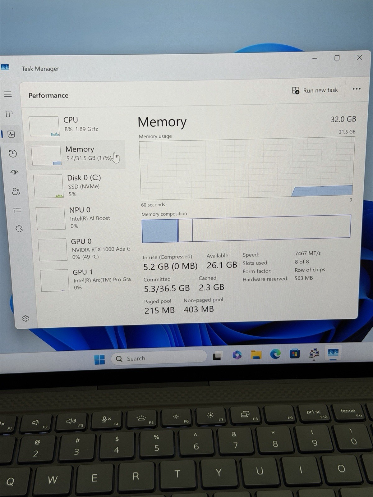 Dell Precision 5490 QHD+ Ultra 7 165H 32GB 1TB RTX 1000 Ada Intel Arc | DESCRIP