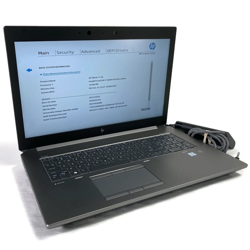 HP ZBook 17 G6 17.3″ Laptop i7-9850H 2.6GHz – 16GB – 256GB NVMe SSD – Win 11
