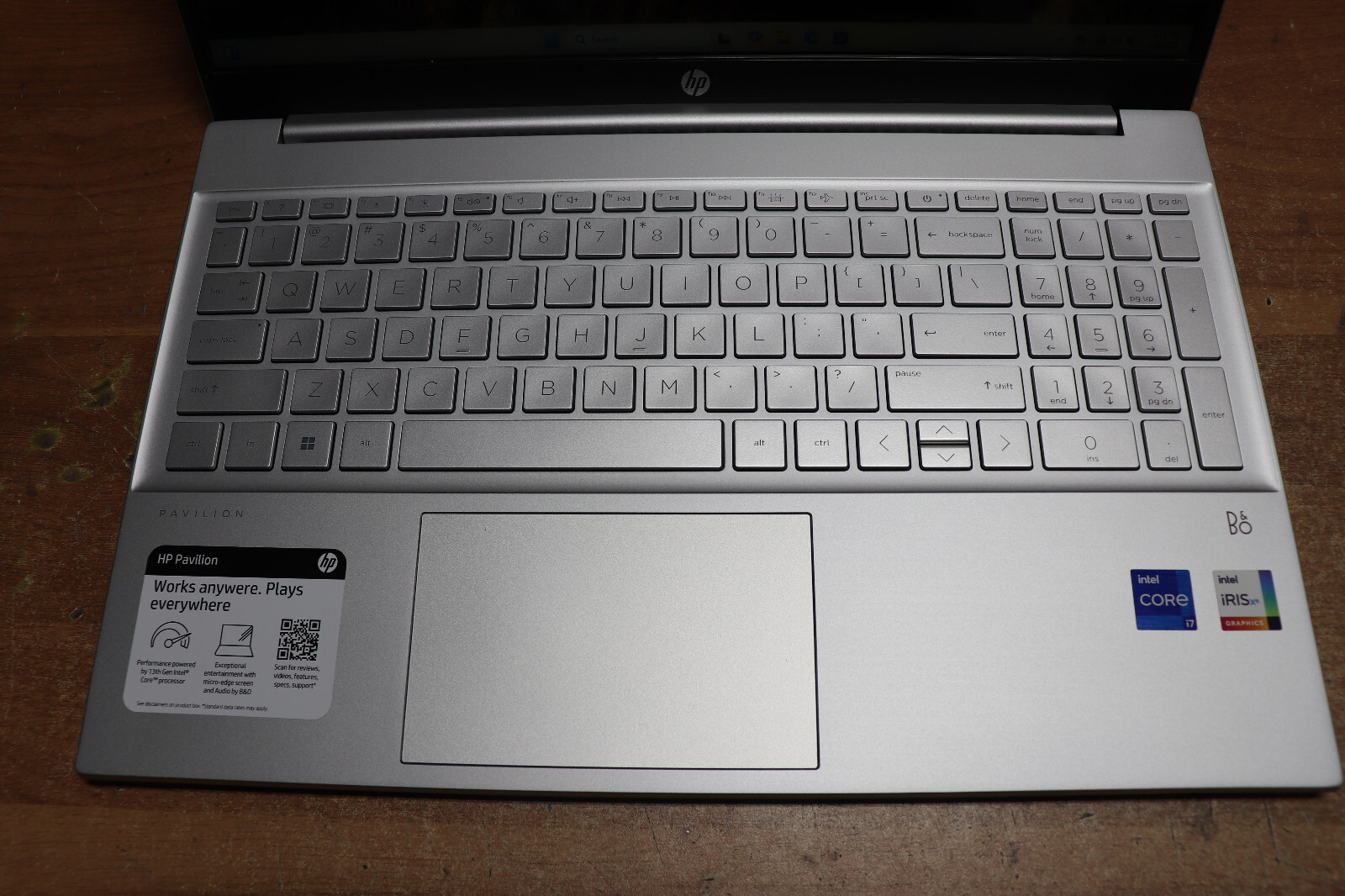 HP Pavilion 15 15.6″ FHD Touch screen i7 1360p 8GB Ram 1TB SSD Win 11