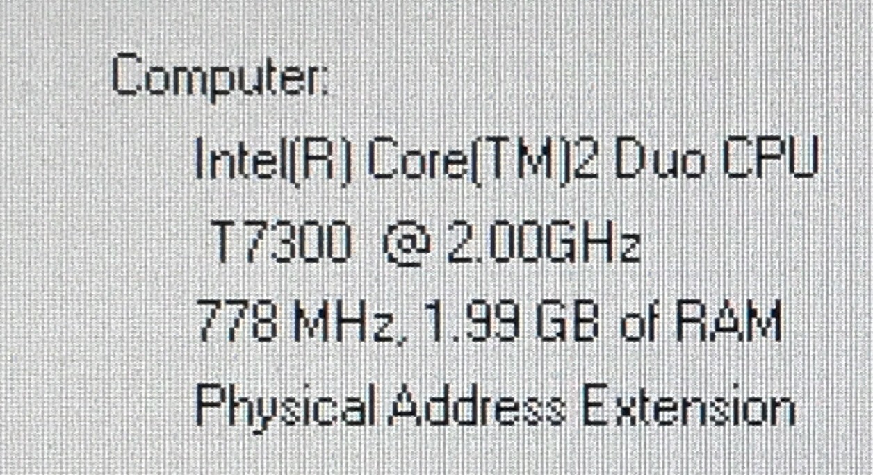 DELL LATITUDE D830 CORE 2 DUO 120GB 2GB RAM Windows XP Pro NO POWER CABLE