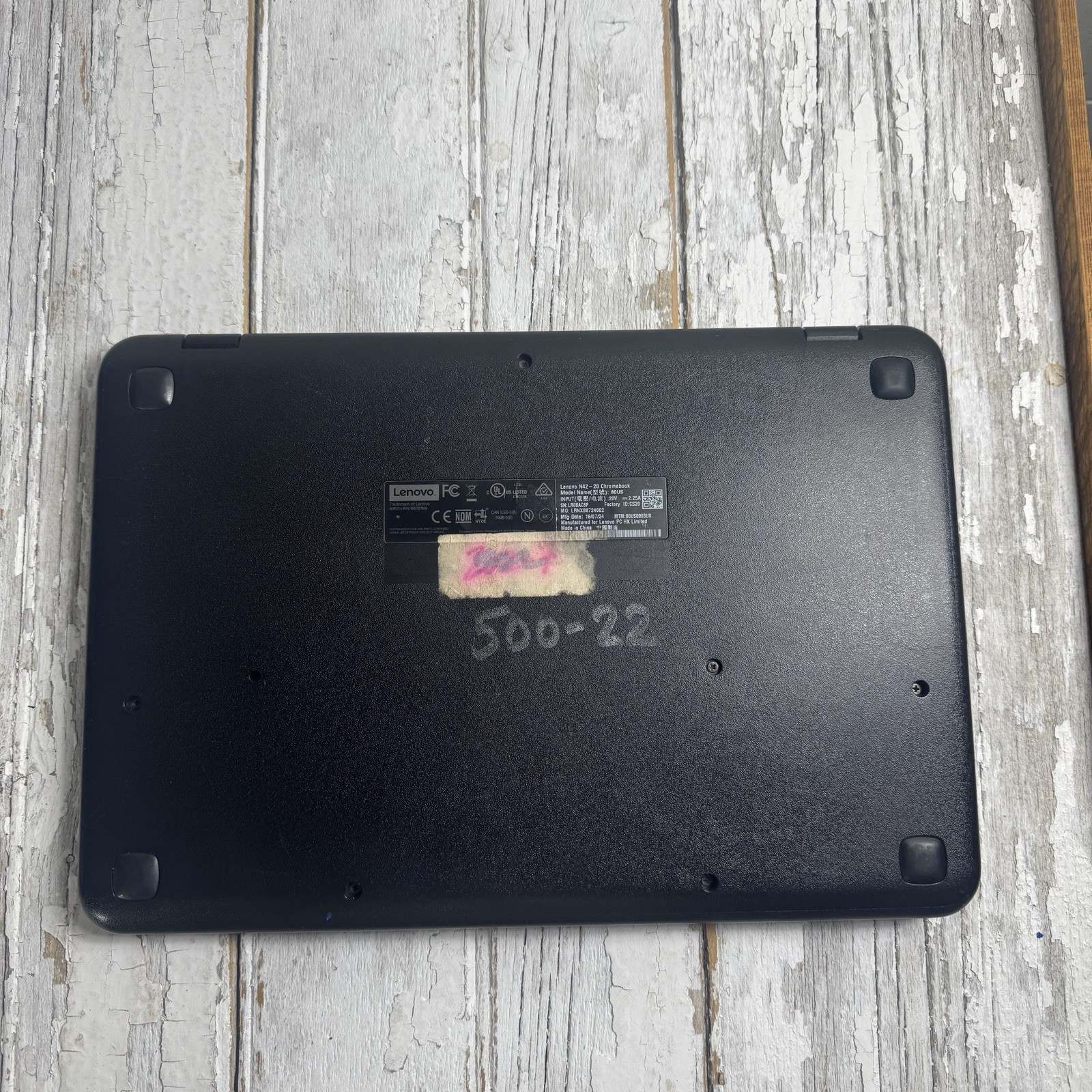 Lot of 2 Lenovo N42-20 Chromebook 11.6” Intel Celeron Parts Repair Untested