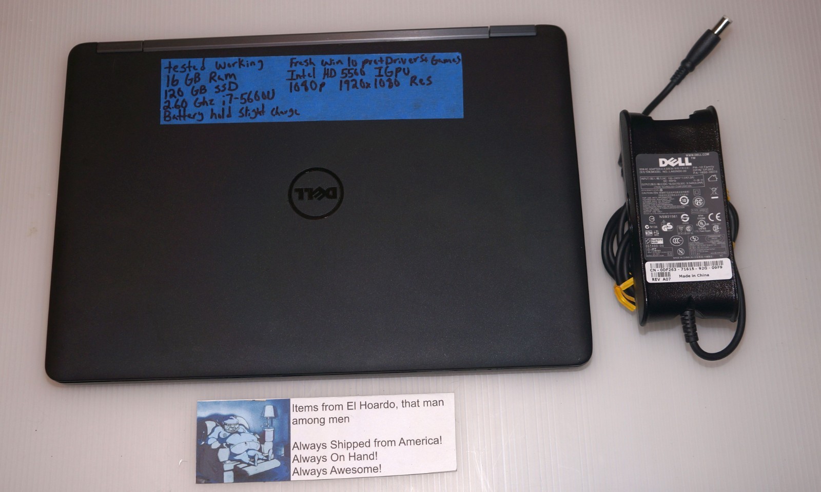Dell Latitude E5450: 14″ / i7-5600U / RAM 16Gb / SSD 120Gb / Win 10 Pro