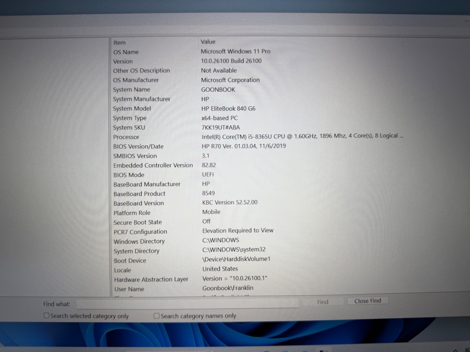 HP ELITEBOOK 840 G6 | INTEL CORE i5 8365U | 256GB SSD | 8GB RAM | WINDOWS 11 PRO