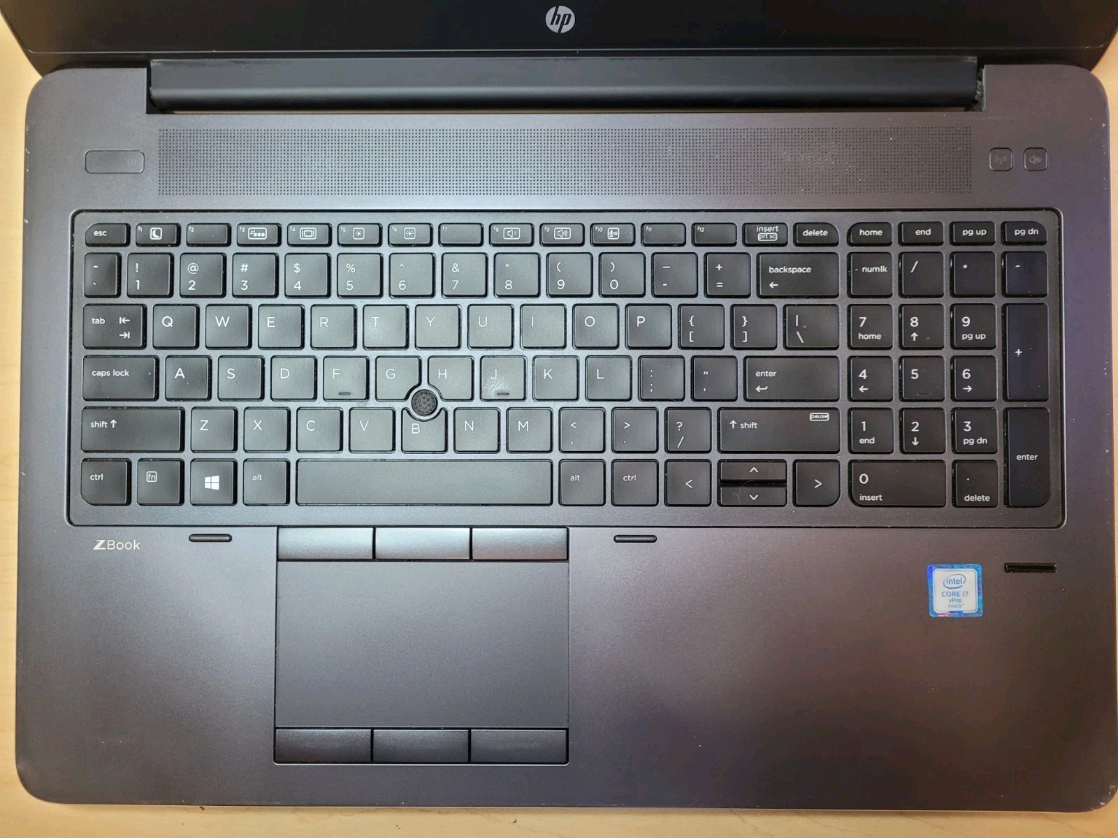 HP ZBook 15 G3 Core i7-6820HQ CPU @ 2.70GHz. 16GB Ram NO HDD/SDD – FOR PARTS