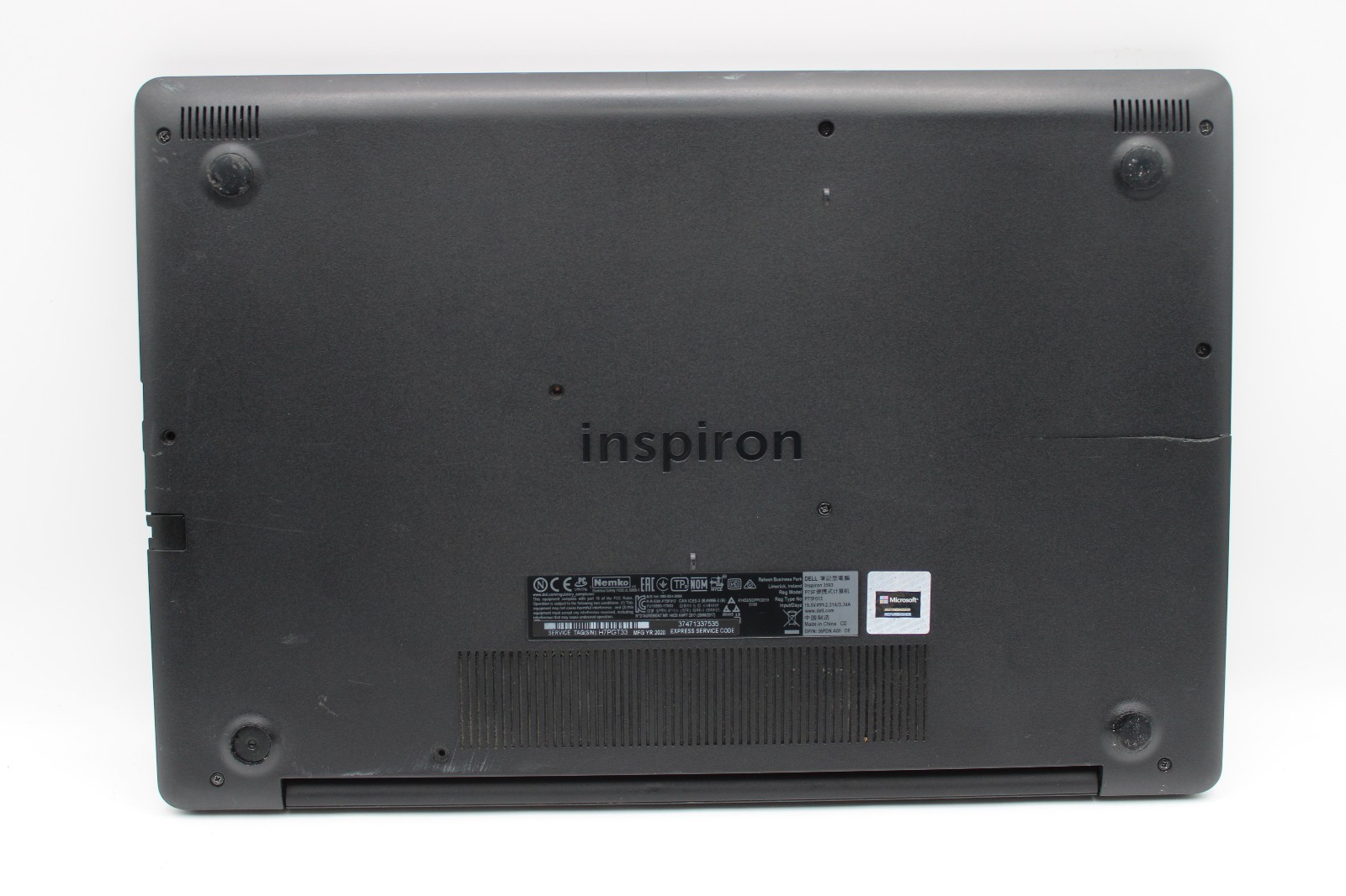 Dell Inspiron 3593 Touch i5-1035G1 16GB RAM No SSD No OS