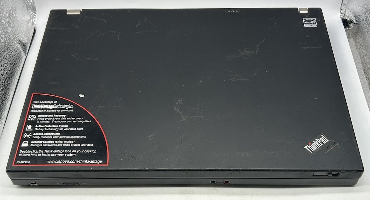 Lenovo ThinkPad R61i Tested Working Vintage “Needs To Be Factory Reset”