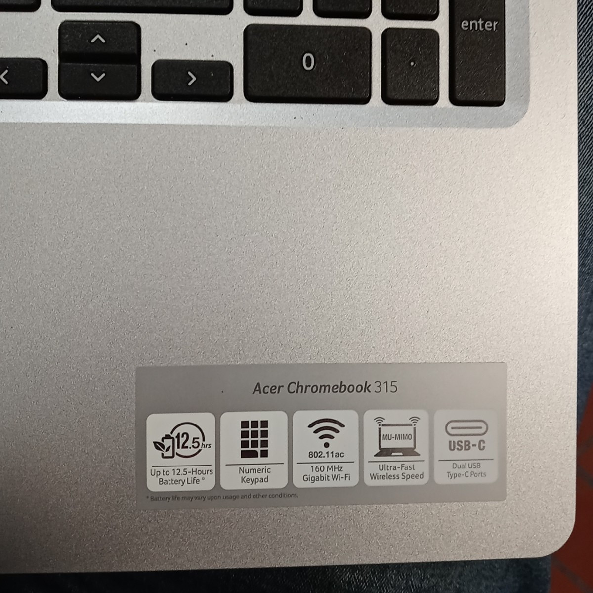 ACER CHROMEBOOK CB315-3H N19Q3 Only Laptop