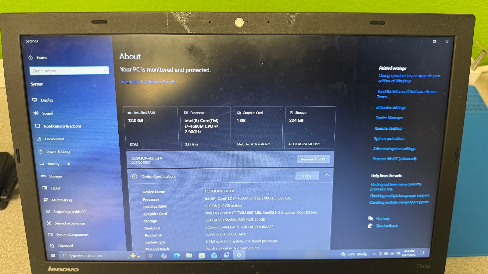 IBM ThinkPad T540P