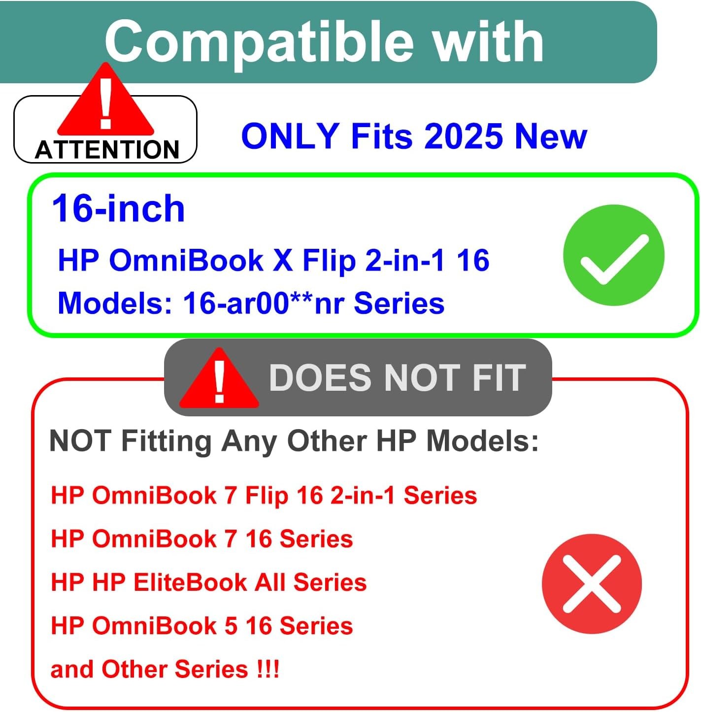 3-Pack of Matte Screen Protectors for 16″ HP OmniBook X Flip Laptop