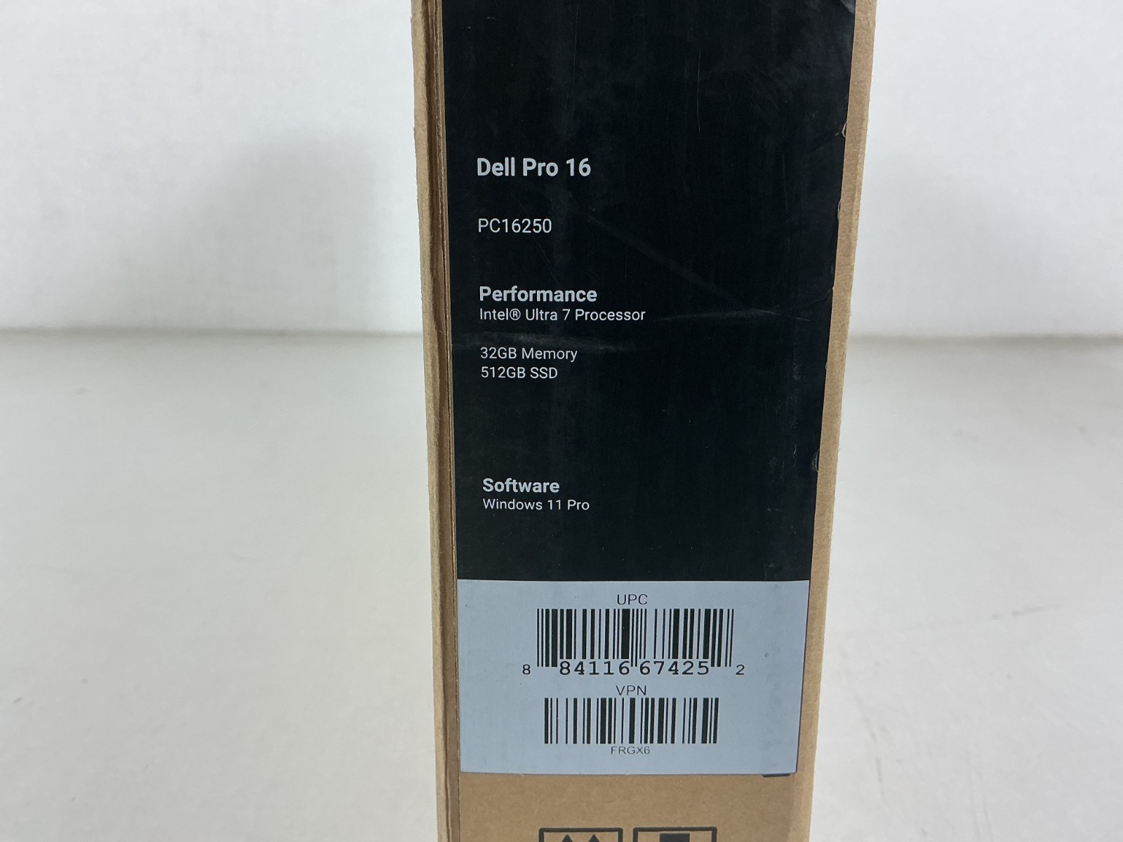 Dell Pro 16 PC16250 16″ Ultra 7 265U 32GB 512GB SSD W11P – FRGX6