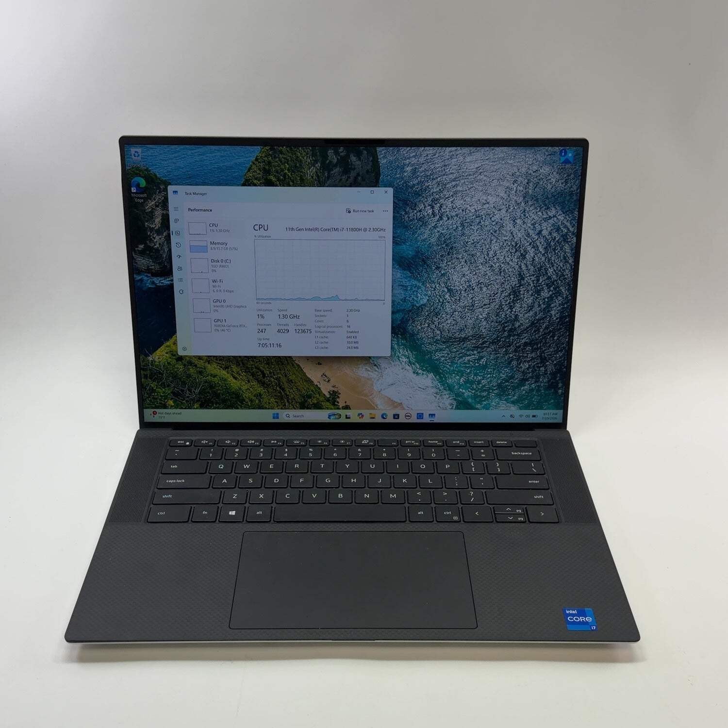 Dell XPS 9510 15.6″ i7-11800H 2.3GHz 16GB RAM 512GB SSD GeForce RTX 3050 Ti