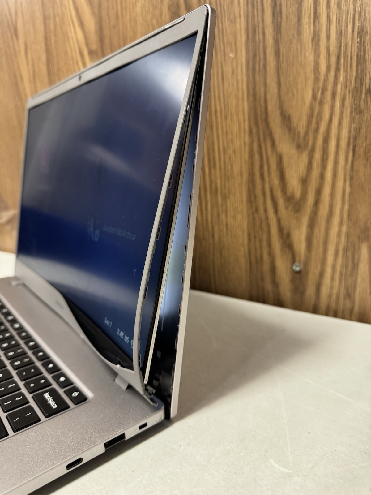 Samsung Chromebook Laptop | Broken Hinge Damaged Screen | For Parts AS IS