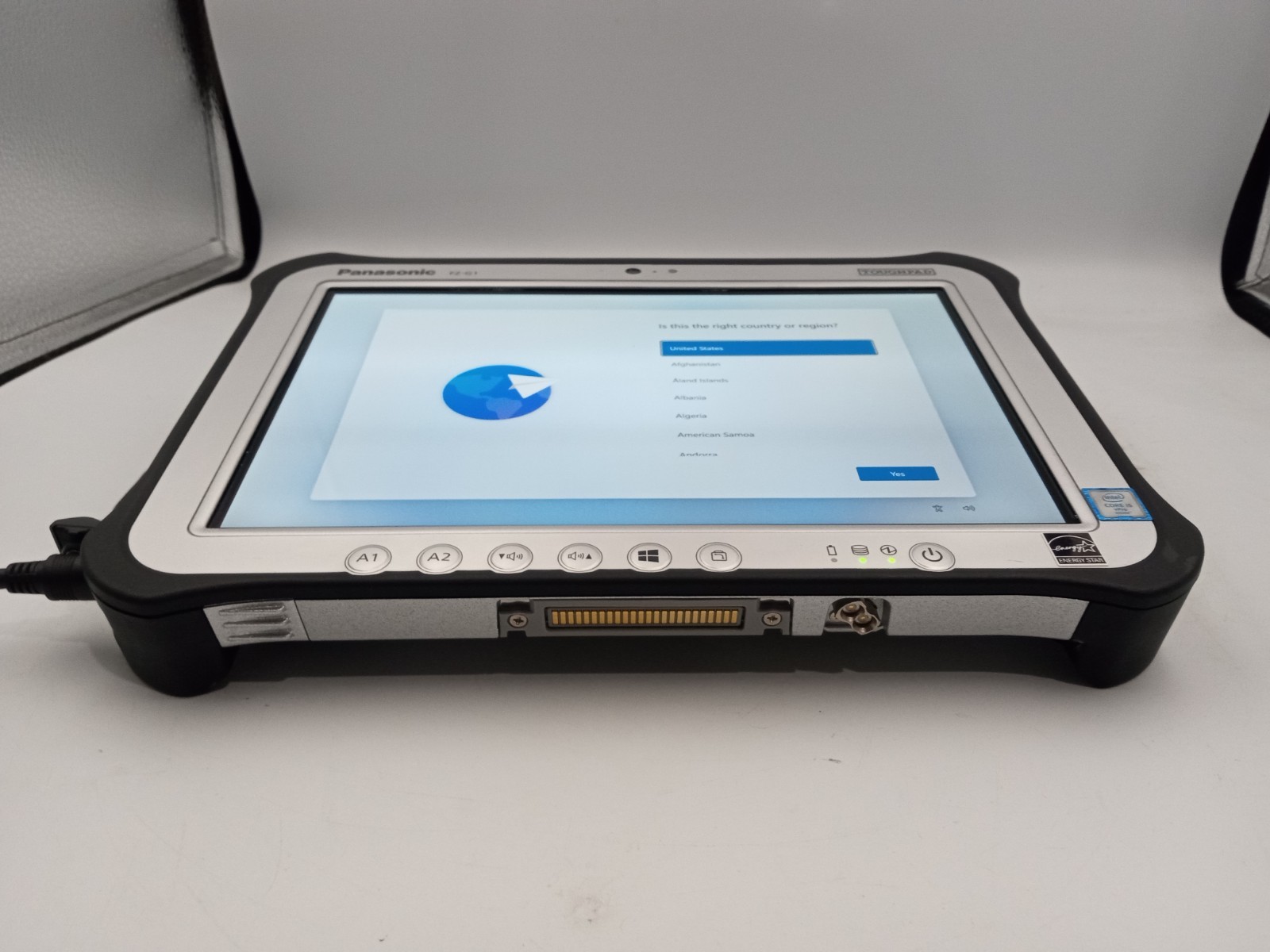 Panasonic Toughpad FZ-G1 10.1″ Tablet Intel i5-6300U 8GB RAM 128GB SSD Win11 -RR