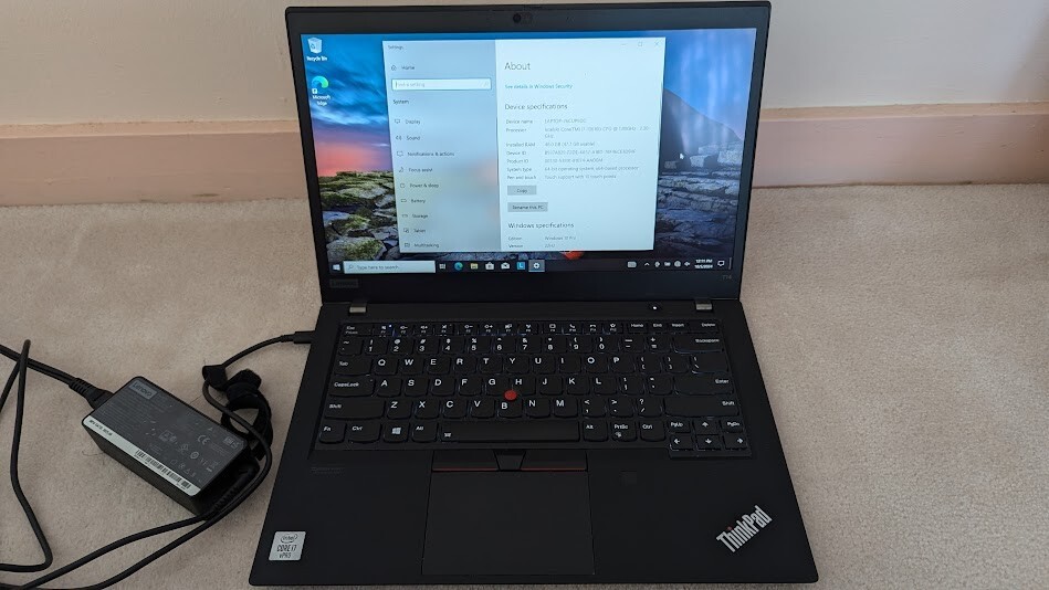 Lenovo T14 G1 i7-10610U 48GB RAM/500 GB SSD – Win 10 Pro TOUCHSCREEN