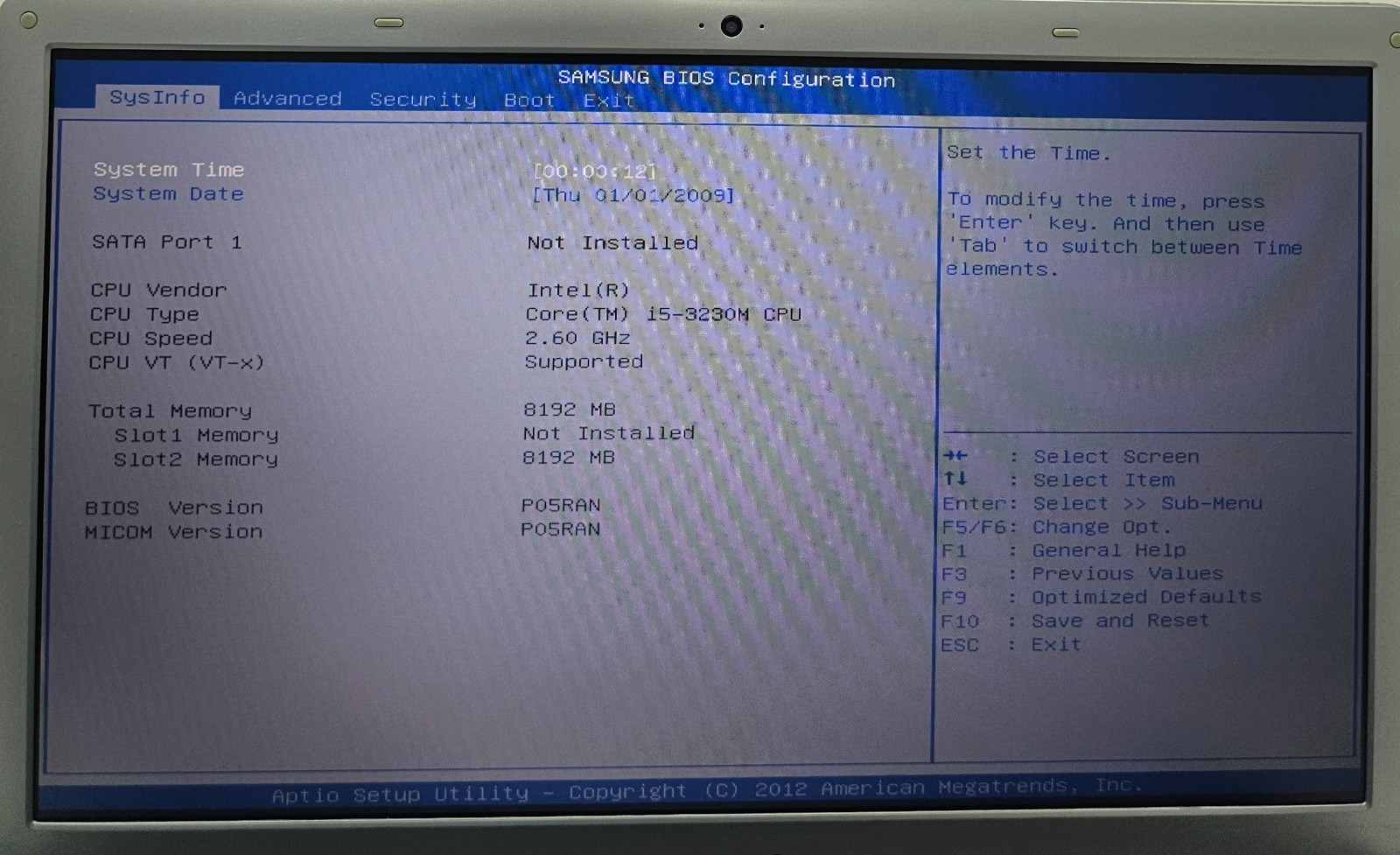Samsung Series 5 NP510R5E Laptop Intel Core i5-3230M 8GB Ram NO HD/OS (FL)