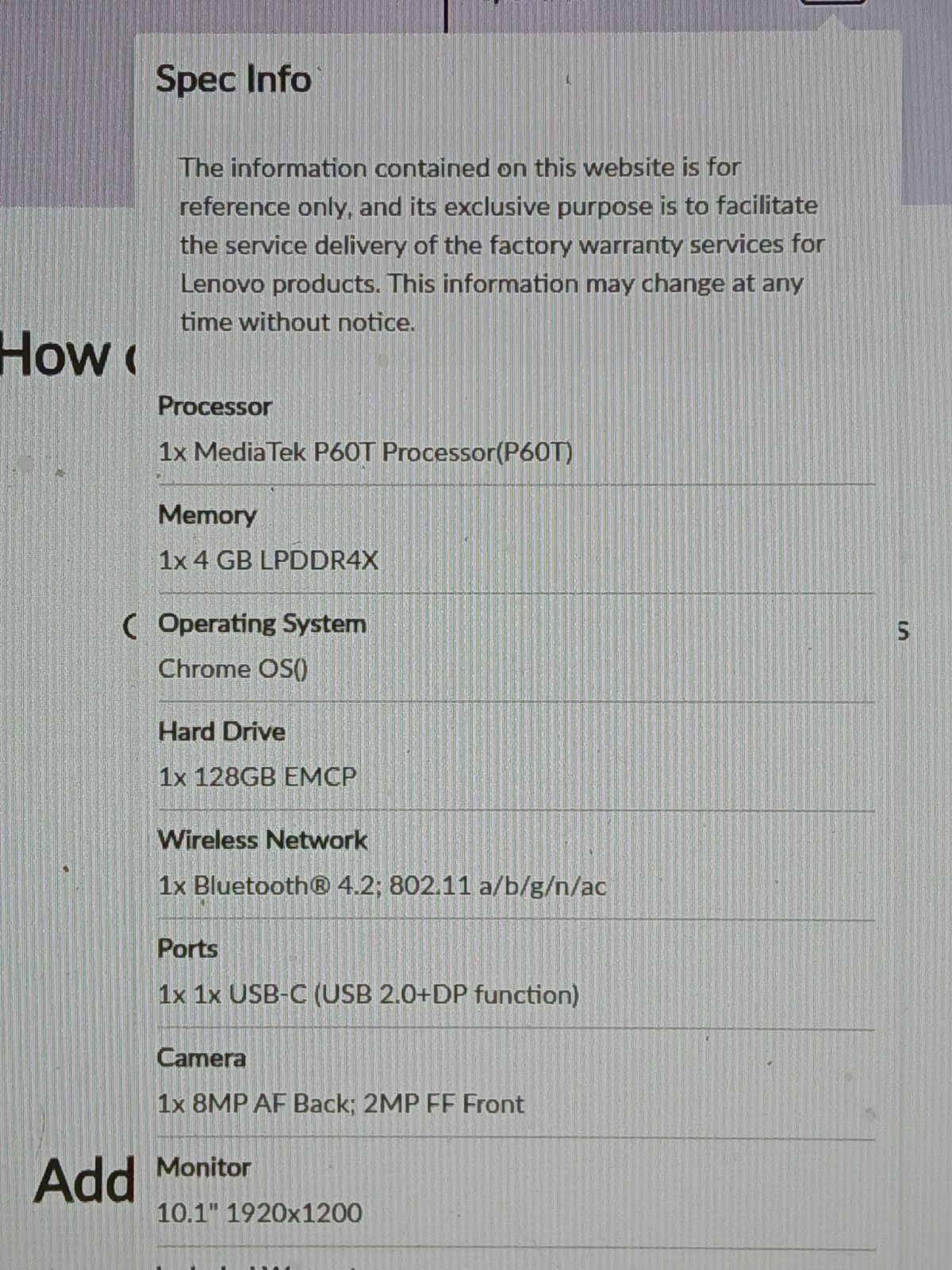 Lenovo Chromebook Duet 10.1″, 4GB/128GB, MediaTek Helio P60T 2.0ghz