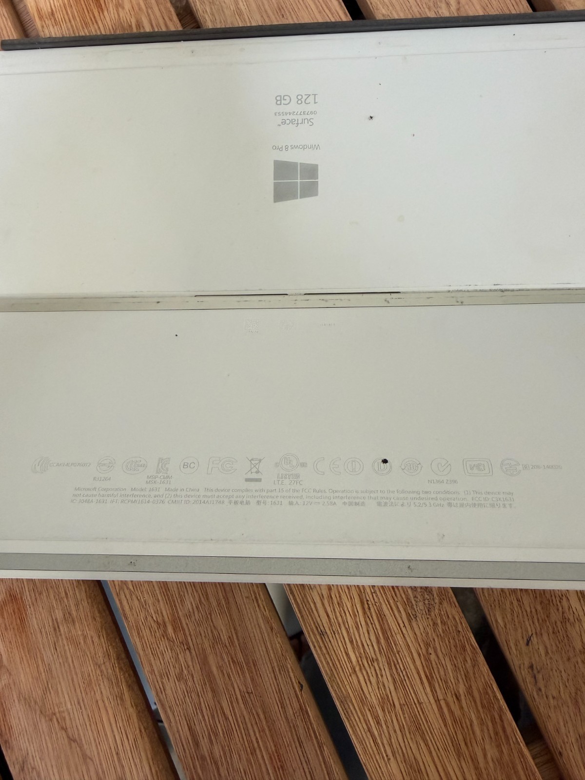 MICROSOFT 1631 Surface Pro 3 PC Tablet Intel CORE I7-4650U 8GB 256GB SEE NOTES