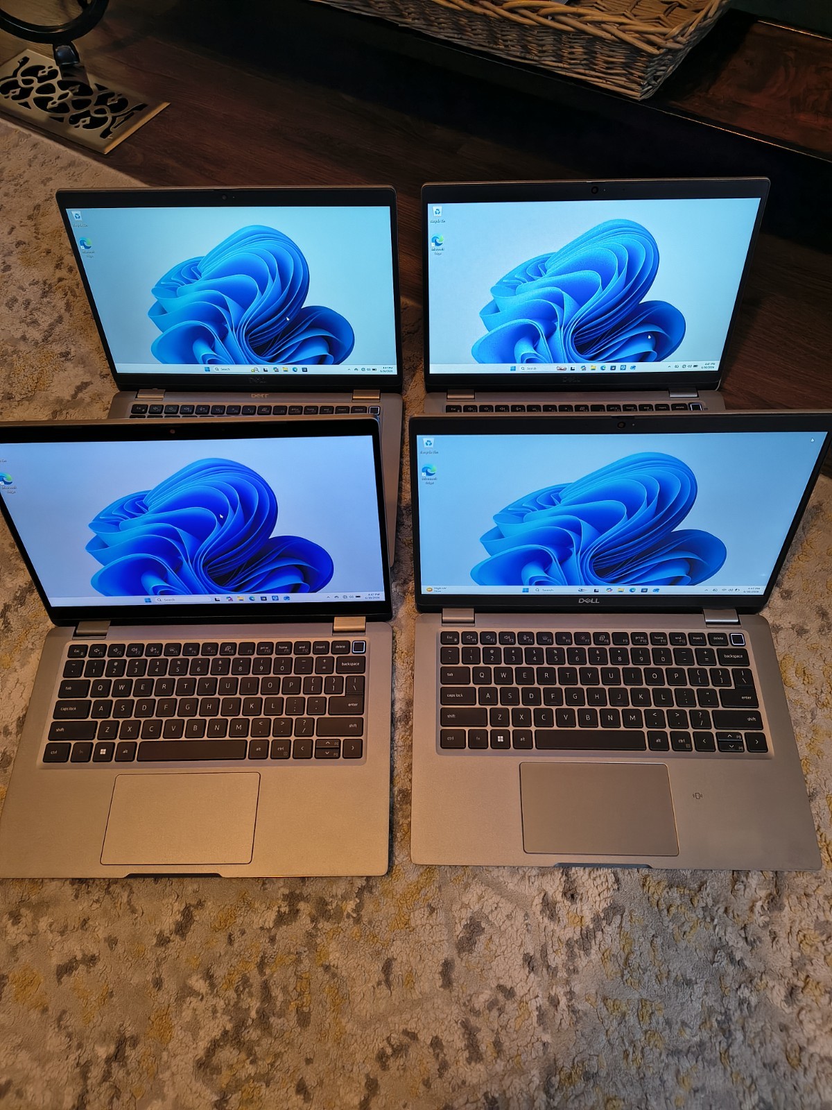 Lot of 4 Dell Latitude 5320/5330 13.3″ i5/i7 256GB SSD 16GB RAM READ for specs