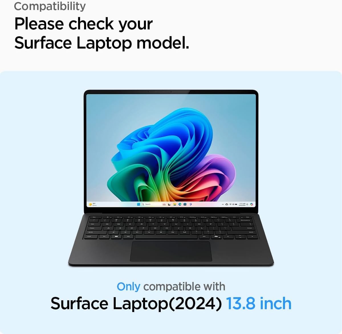 Screen Protector for Surface Laptop 13.8 inch – Tempered Glass, 9H Hardness