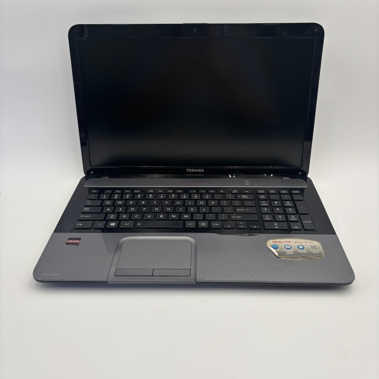 Toshiba Satellite L875D-S7332 Laptop 17.3″ Parts Repair Missing HDD Battery