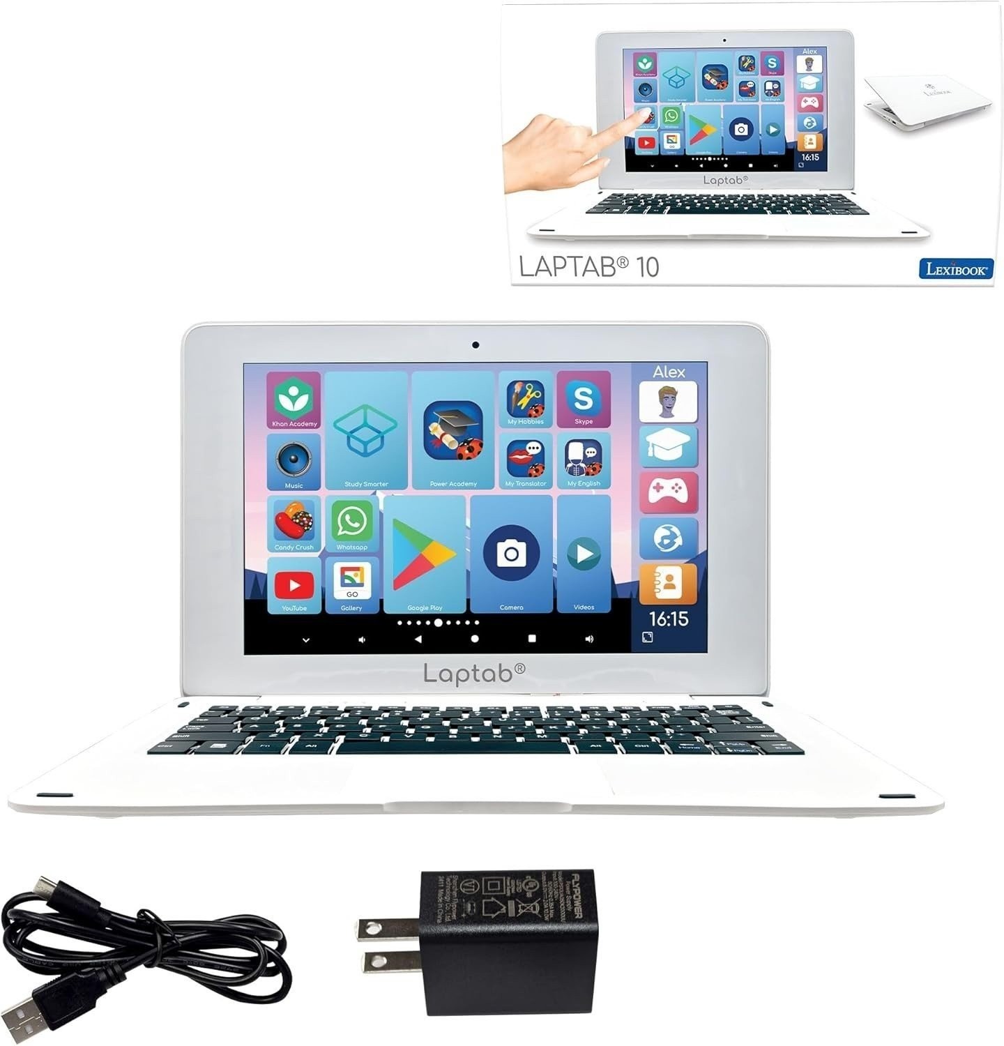 Lexibook LapTab 10 Laptop With Touch Screen – FOR PARTS ONLY