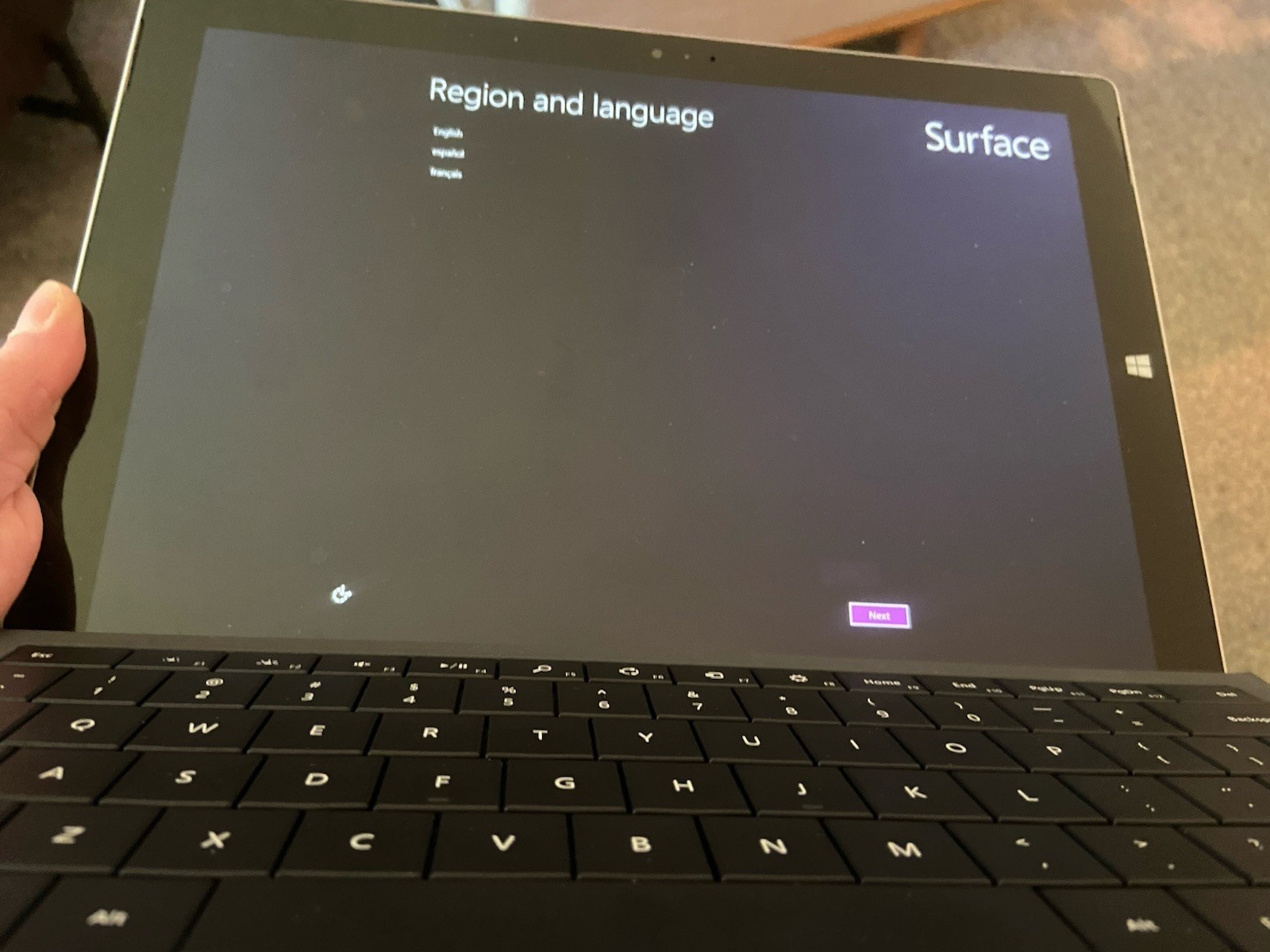 Microsoft Surface Pro 64GB Tablet Laptop w/ Type Cover Keyboard & Charger Tested