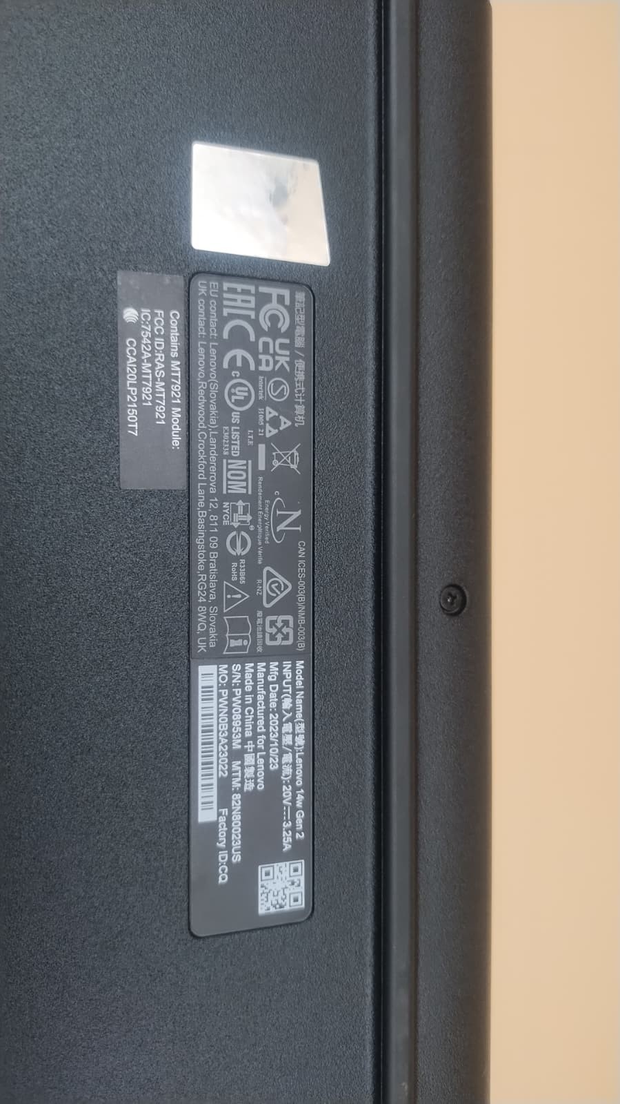Lenovo 14w Gen 2 14″ Touch Laptop AMD 3015e 4GB RAM 128GB SSD Win11 Charger