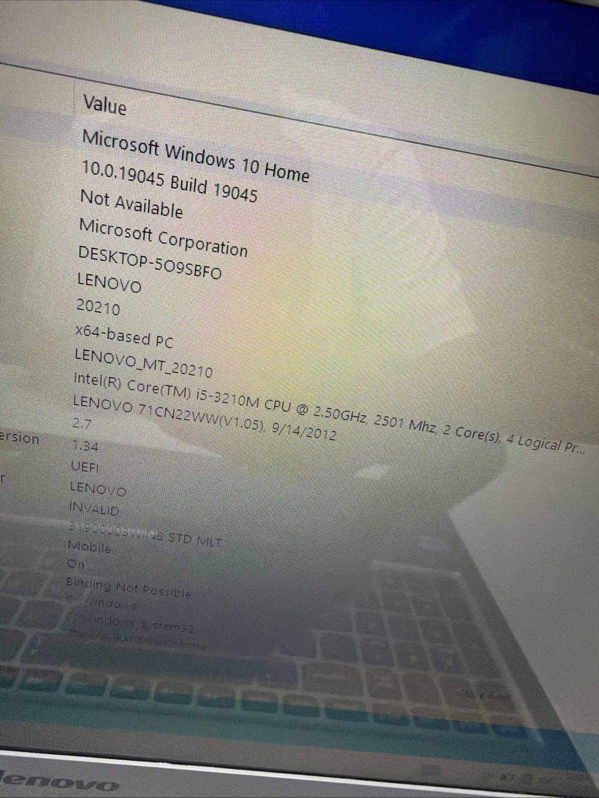 Lenovo Ideapad P500 15″ Laptop i5-3210m 6gb Ram 750gb HDD Windows 10 Home No P/S