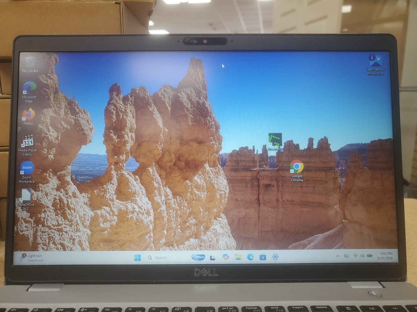 Dell Precision 3550 Laptop – i5-10310U 8GB 256GB SSD 15.6″ 051526-7