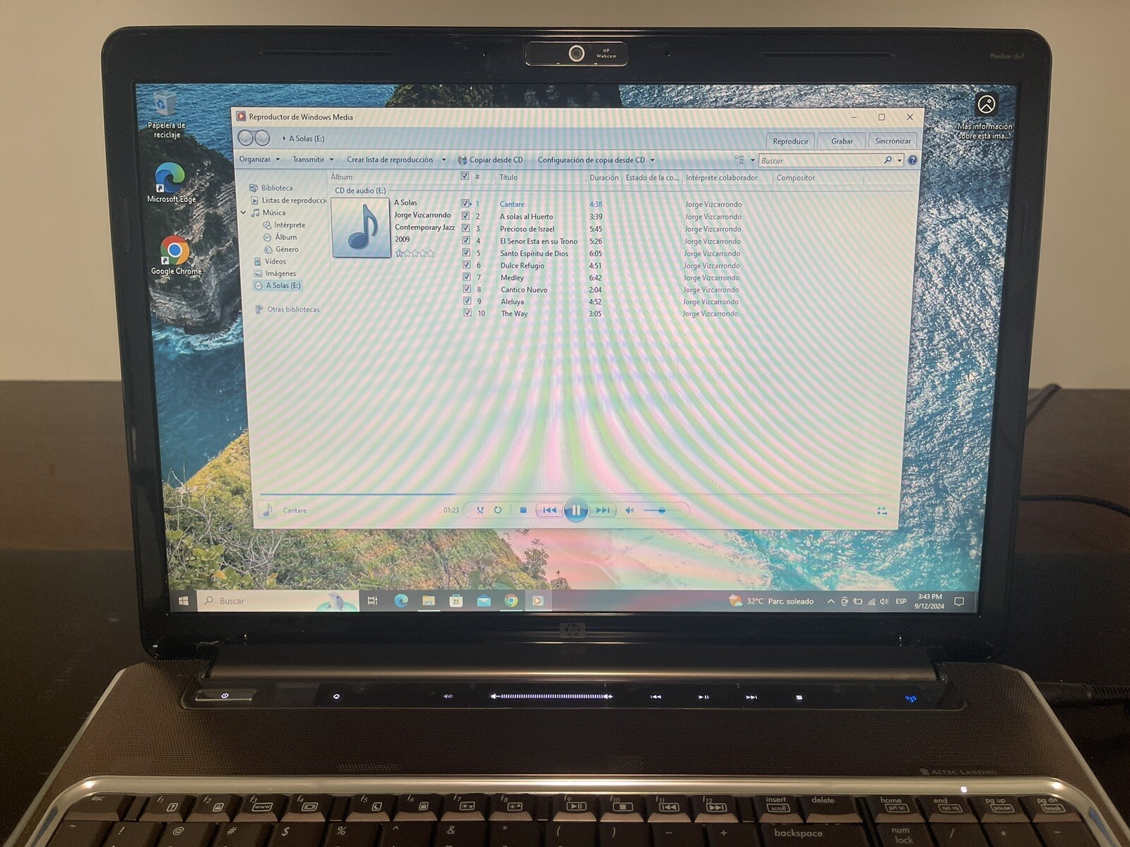 Laptop HP Pavilon Dv7 17,3” double SSD Samsung Evo 860 250Gb