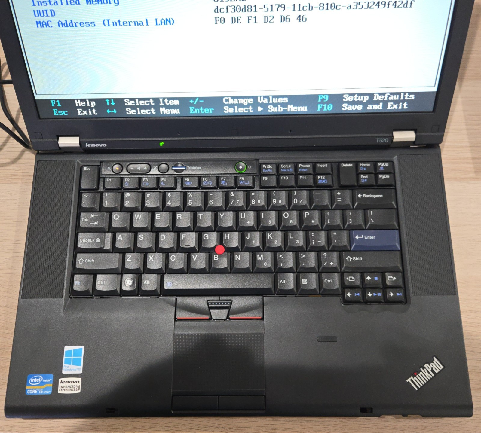 Lenovo ThinkPad T520 i5-2520M 2.50GHz, 8GB RAM, No OS/HDD, Great Condition