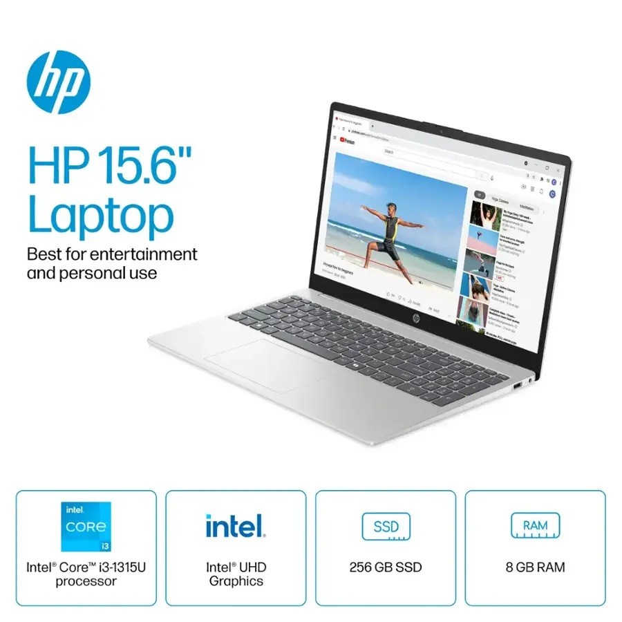 🎉HP TOUCH SCREEN LAPTOP 15.6 in HD 6core INTEL CORE I3 PROCESSOR NOTEBOOK – NEW