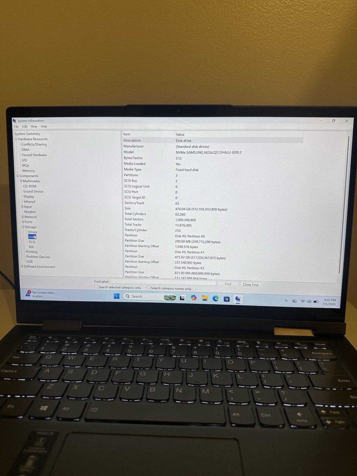Lenovo Yoga 7 14ITL5 i5-1135G7 12GB RAM 512GB SSD 14” Touch – Hinge Issue