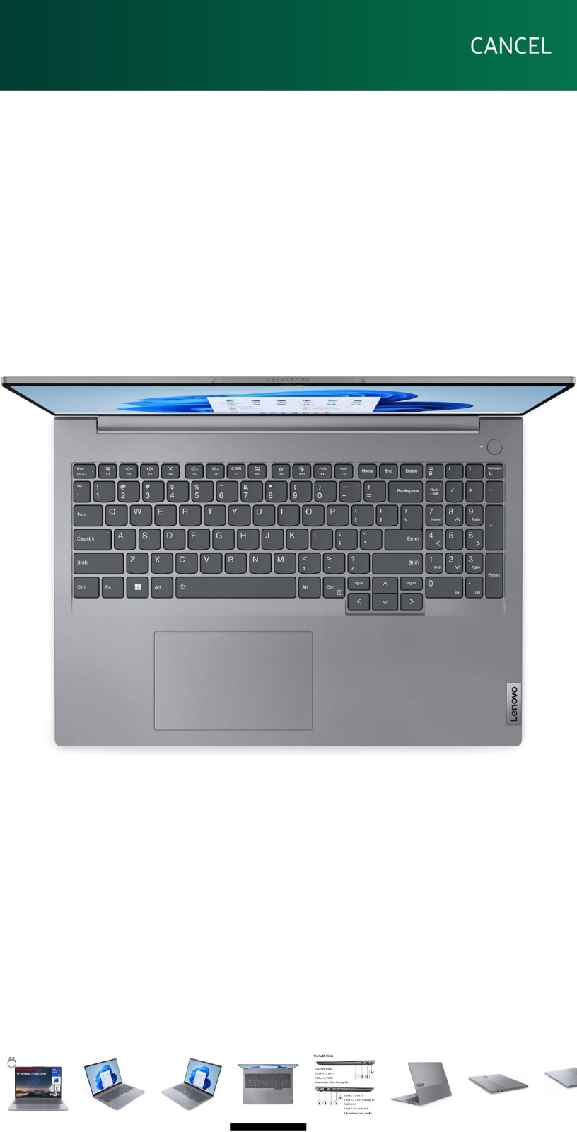 Lenovo ThinkBook 16 G6 16″ FHD+ Laptop Computer, 13th Gen Intel 14-Core i7-13700