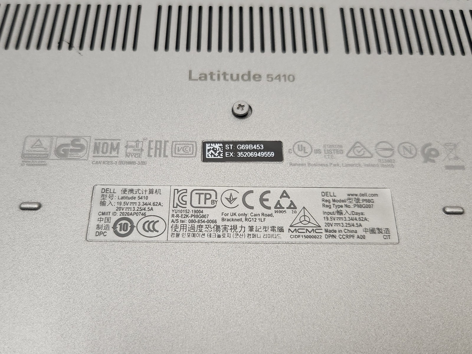 Lot of 2 Dell Latitude 5410 14″ FHD Laptop i7-10610U 1.80GHz 16GB RAM NO SSD/OS