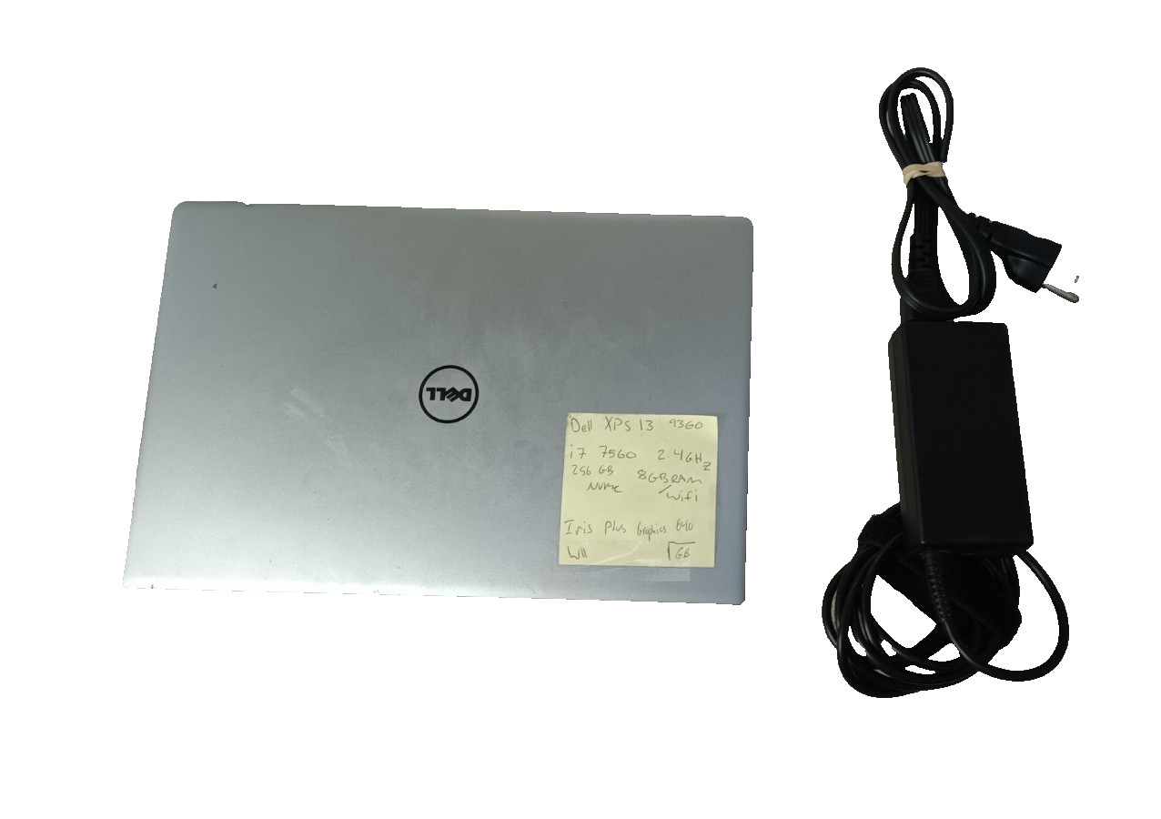 Dell XPS 13 9360 i7-7560U@ 2.4GHz 8GB Ram/ 256GB NVME/ Win 11