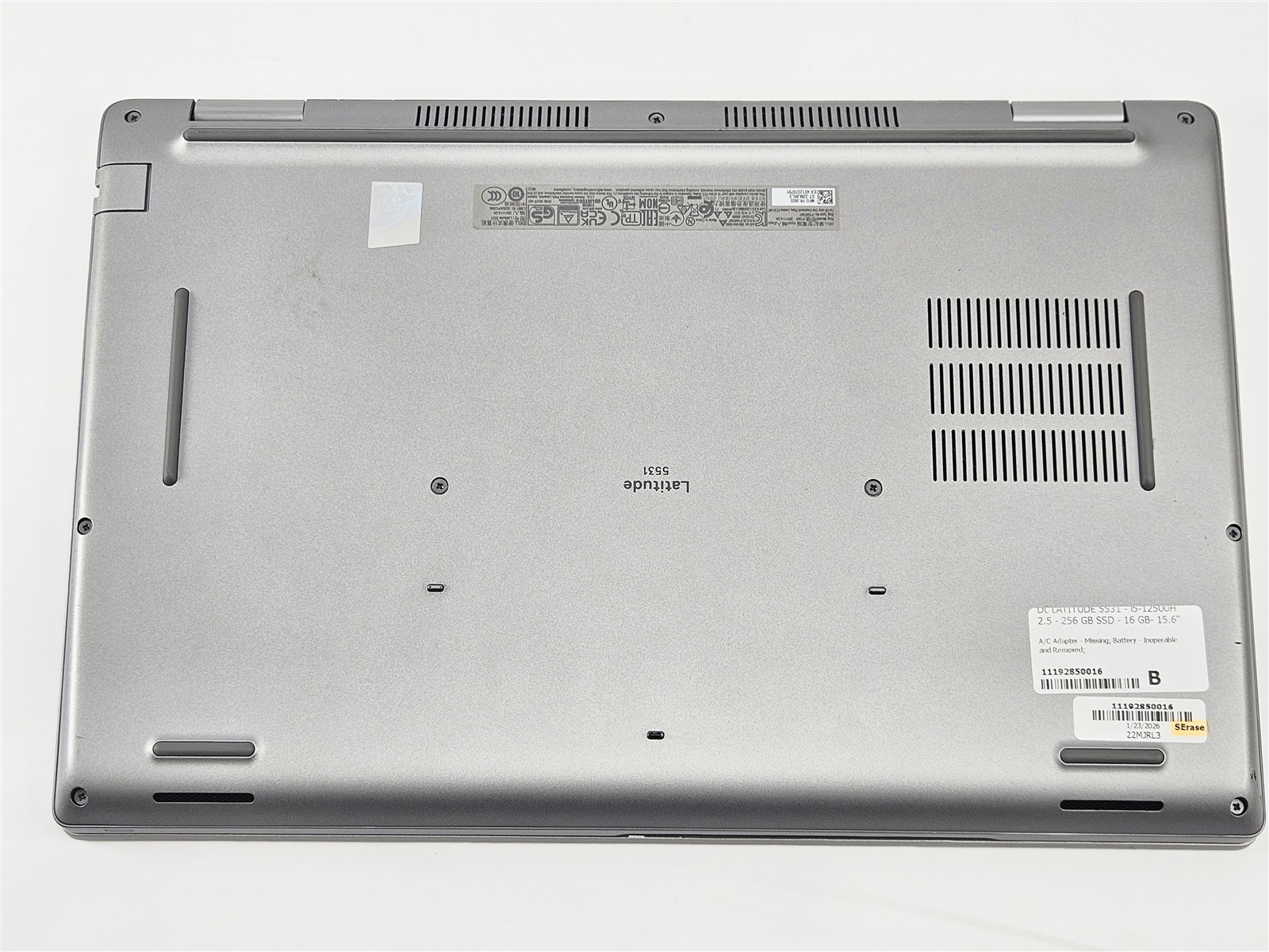 Dell 15.6″ Latitude 5531 16GB RAM 256GB SSD Intel Core i5-12500H Iris Xe