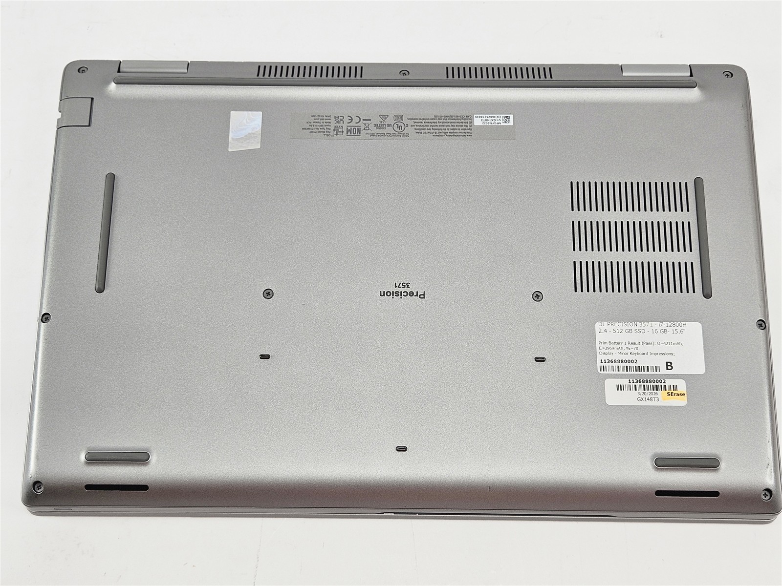 Dell Precision 3571 Intel Core i7-12800H 16GB 512GB SSD 15.6″ NVIDIA T600 4GB