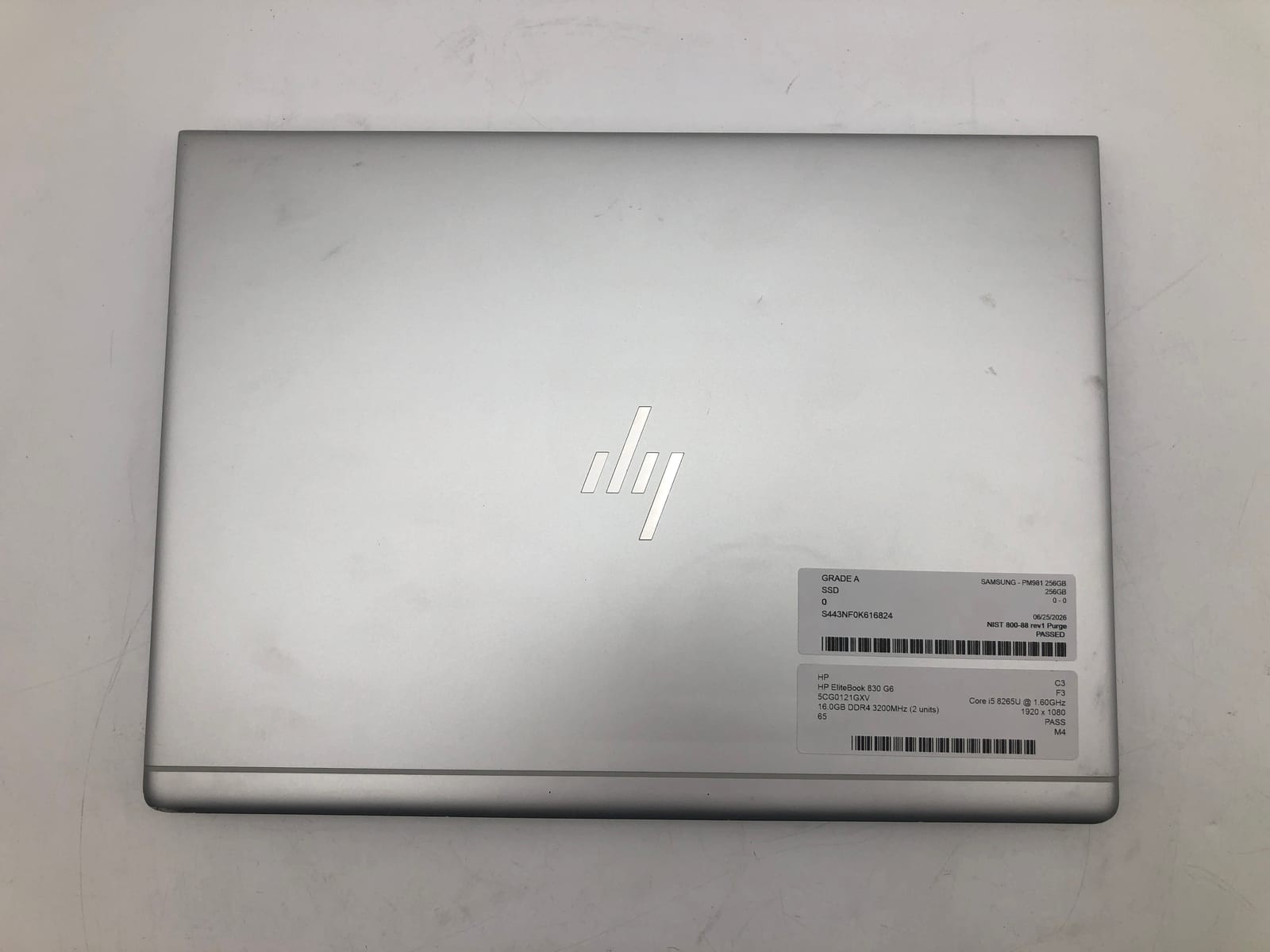 HP | HP EliteBook 830 G6 | i5-8265U | 16GB | 256GB NVMe | Win 11 | 65% Battery
