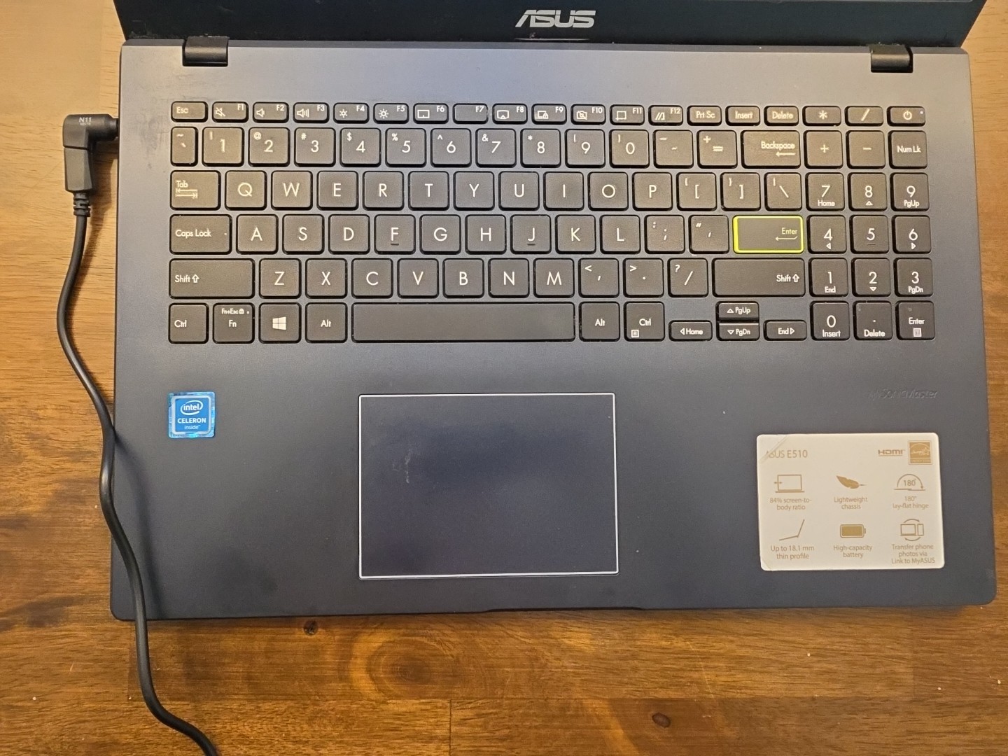 ASUS E510 15.6″ Full HD Laptop – BAD BATTERY,BADSCREEN FOR PARTS ONLY