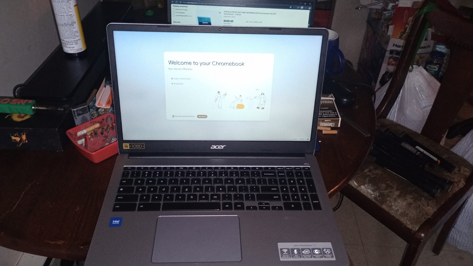 Asus Chromebook C523NA 15.6″ FHD Intel Pentium N4200 4GB 64GB eMMC Chrome OS