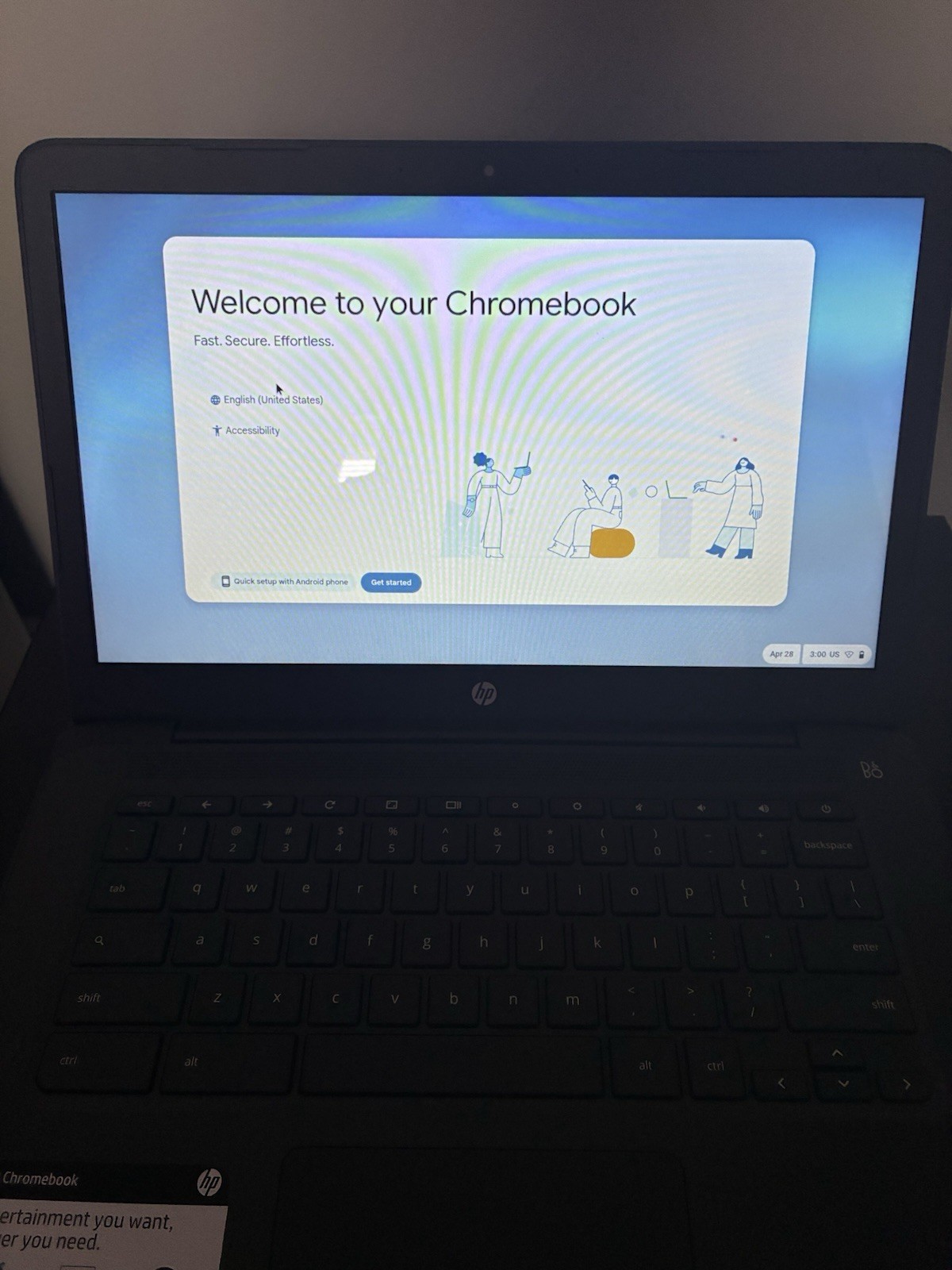 HP Chromebook 14a G5 14” AMD A4 4GB RAM 32GB Laptop