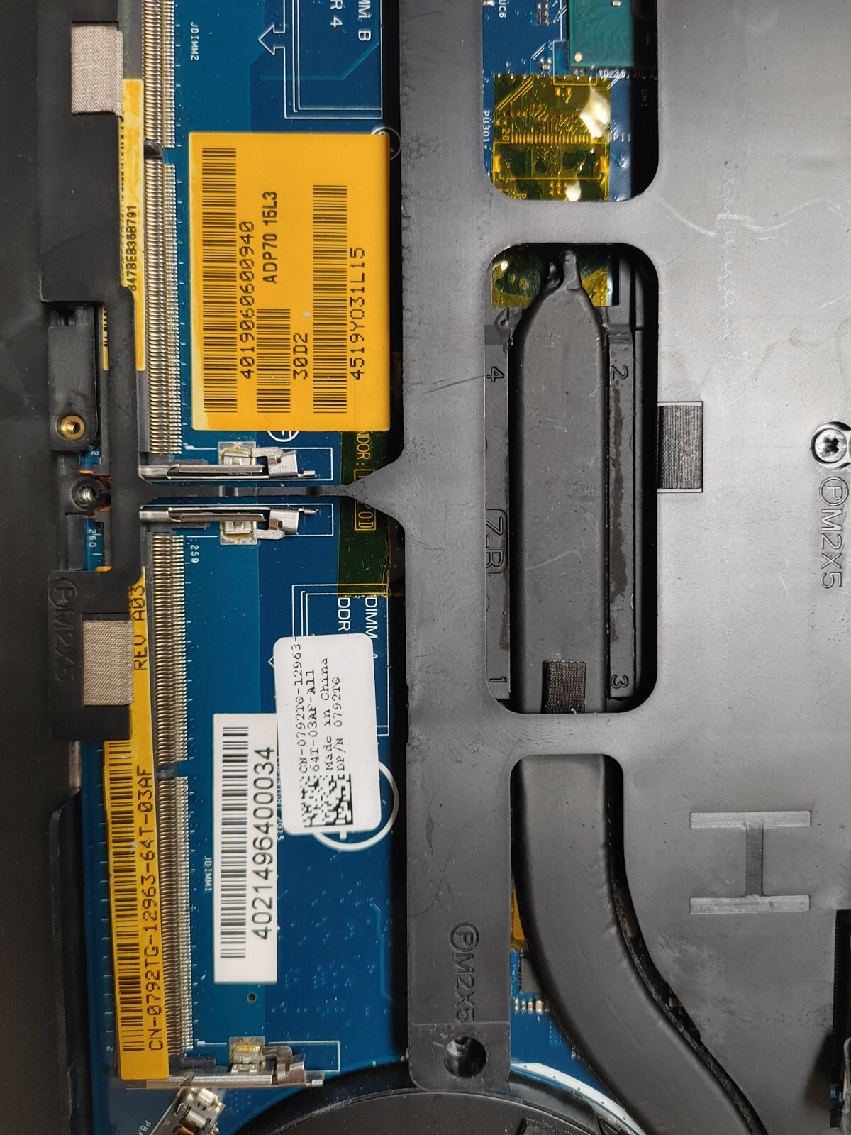 Dell Latitude E5470 Core i5-6440HQ@2.60GHz, NO RAM ,NO HD ( Selling Motherboard)