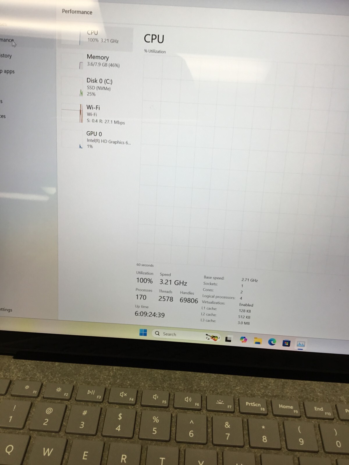 Microsoft Surface laptop13.5” 256 GB Core i5 7th Gen 2.60GHz 8GB RAM WIN 11 PRO