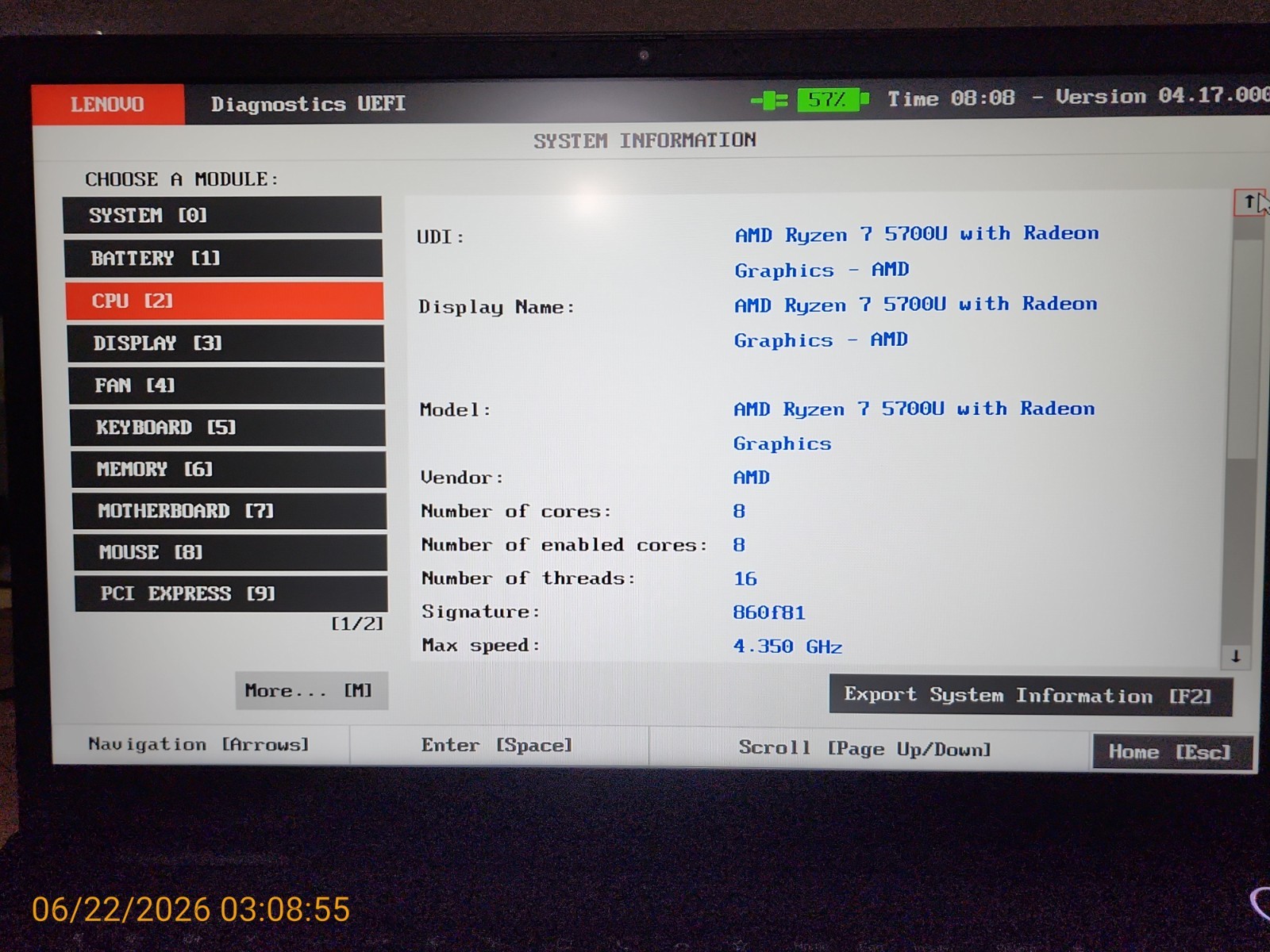 Lenovo ThinkPad E15 Gen 3 15.6” AMD Ryzen 7 5700U 16GB RAM 1TB NVMe