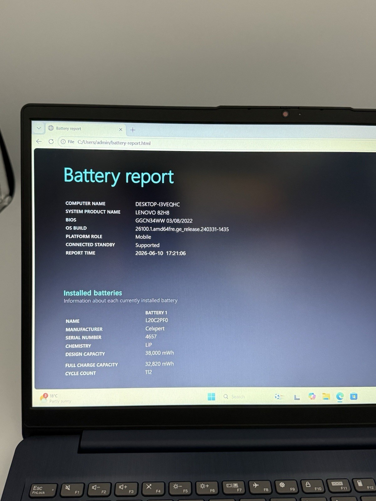 Lenovo IdeaPad 3 15.6” 15ITL6 – i7 11th Gen | 8GB RAM | 512GB SSD – 41C