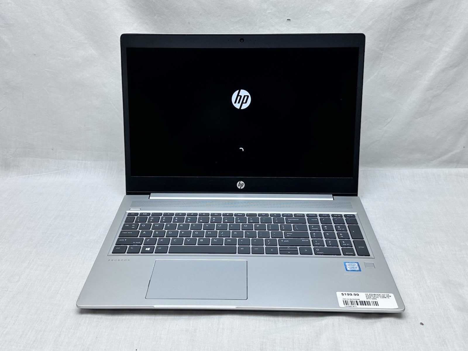 HP ProBook 450 G6 15.5″ Intel i5-8265u 1.60GHz 8GB RAM 256GB NVMe Windows 11 Pro