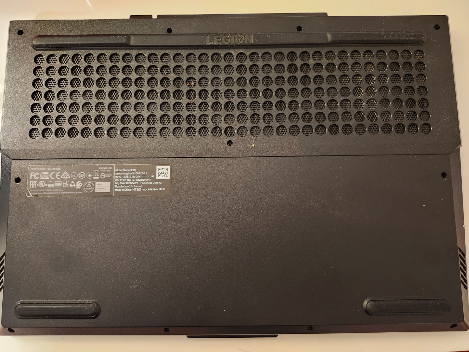Lenovo Legion 5 15ARH05H 15.6″ (256GB SSD, AMD Ryzen 5 4600H, 3.0 GHz, 16GB)